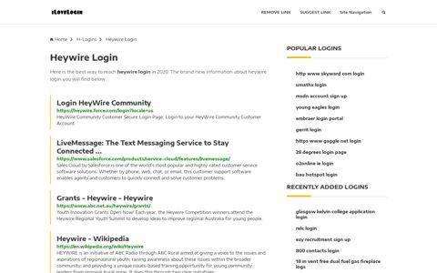 Heywire Login ❤️ One Click Access - iLoveLogin