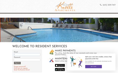 Login to The Knolls Resident Services | The Knolls - RENTCafe