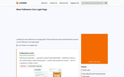 Www Fullonsms Com Login Page - loginee.com logo loginee