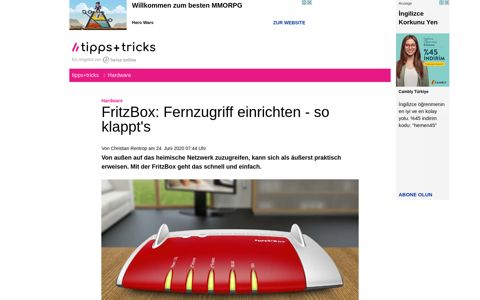 FritzBox: Fernzugriff einrichten - so klappt's - Heise
