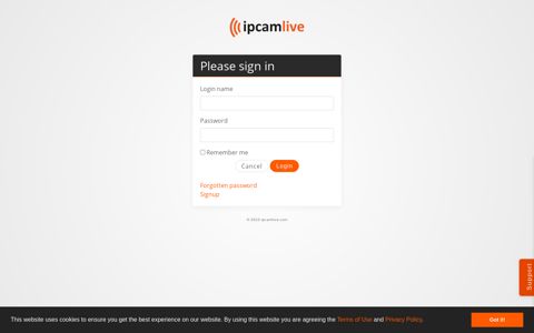 Login - Embedding IP Camera Live Video Stream in web page ...
