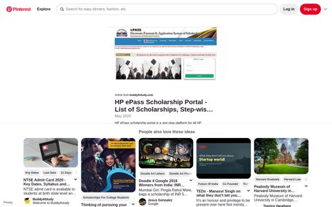 HP #ePass #Scholarship #Portal. #buddy4study - Pinterest