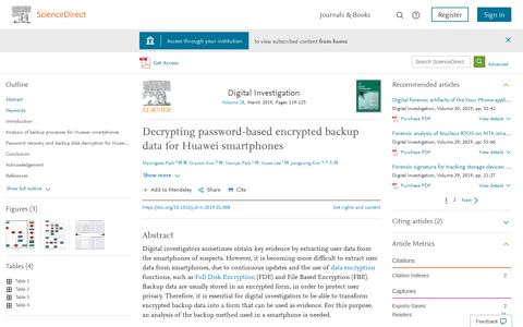 Decrypting password-based encrypted backup data for ...