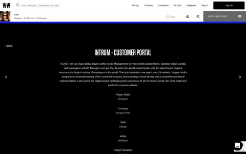 Intrum - Customer Portal - WNW