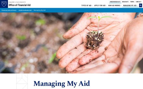 Managing My Aid | Emory University | Atlanta GA - Financial ...