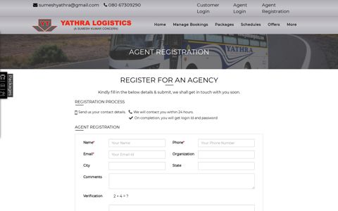 Agent Registration - Yathra Logistics