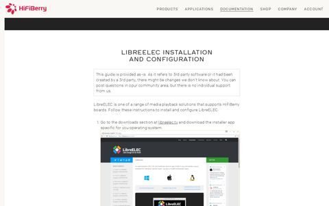 LibreELEC installation and configuration | HiFiBerry