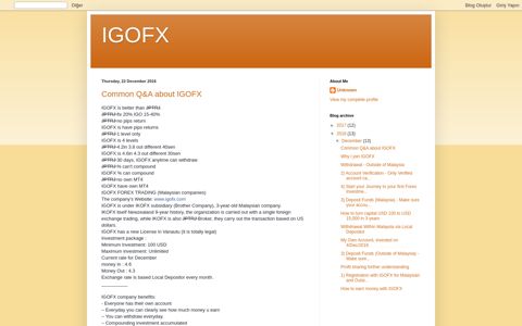 IGOFX: 2016 - blogger