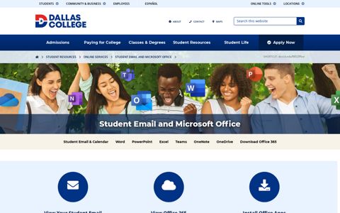 Student Email and Microsoft Office – Dallas College