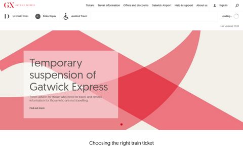 Gatwick Express: Home