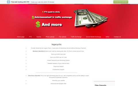 legacyclix - Online money list-Ptc, photo upload, autosurf and ...