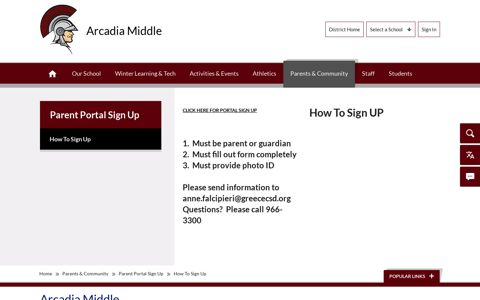 Parent Portal Sign Up / How To Sign Up - Greece Central ...