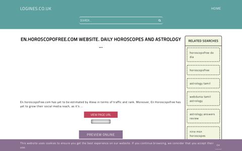 En.horoscopofree.com website. Daily Horoscopes and Astrology
