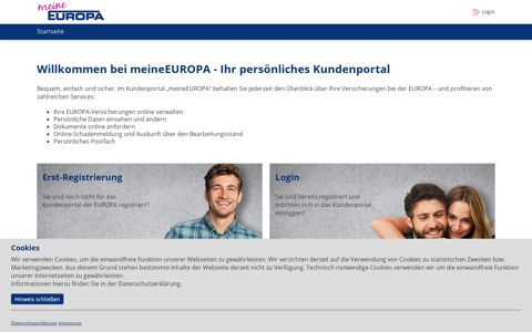 kundenportal.europa.de: Startseite