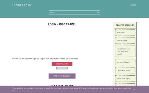 Login - ID90 Travel - General Information about Login