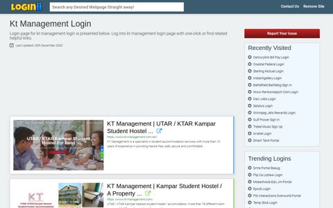 Kt Management Login - Loginii.com