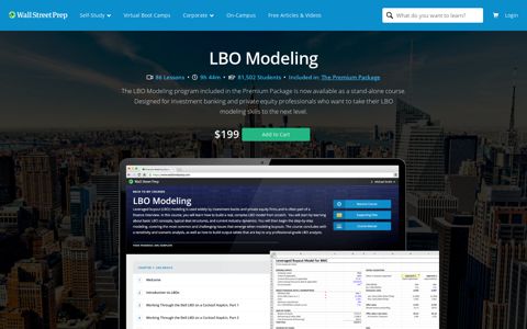 LBO Modeling Course | Learn LBO Modeling - Wall Street Prep