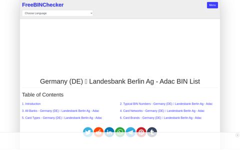 Germany Landesbank Berlin Ag - Adac DE bank BIN list ...