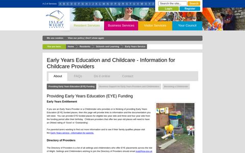 Early Years Education and Childcare - Information for ...
