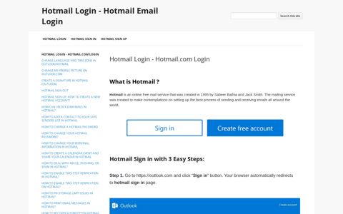 Hotmail Login - Hotmail Email Login - Google Sites