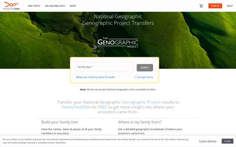 Nat Geo's Geno 2.0 DNA - Family Tree DNA