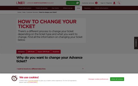 How To Change Your Train Ticket | LNER | Formerly Virgin ...