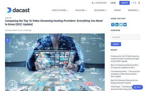 Top 10 Streaming Video Hosting Services for Business in ...