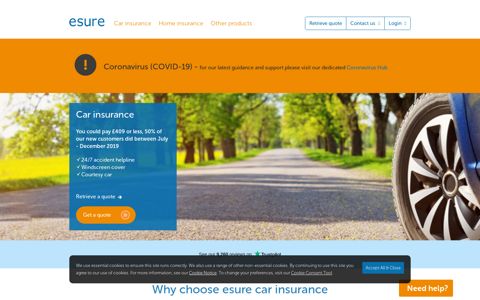Cheap Car Insurance Quotes Online From Just £201 | esure