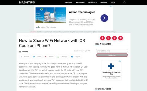 How to Share WiFi Network with QR Code on iPhone ...