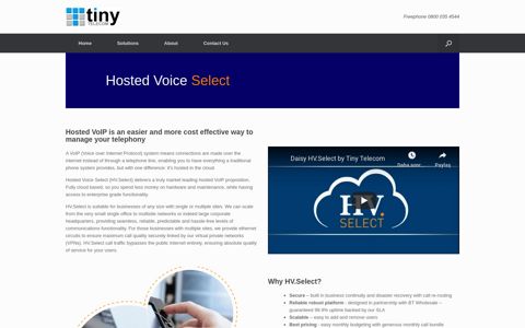 Daisy Hosted Voice Select - Tiny Telecom