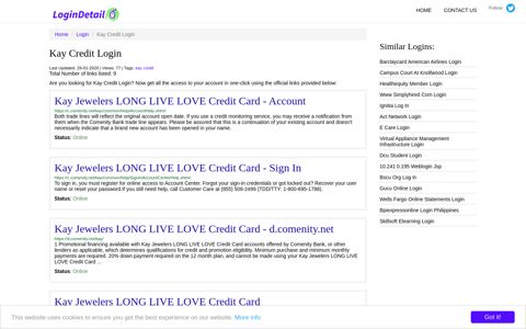 Kay Credit Login Kay Jewelers LONG LIVE LOVE Credit Card ...