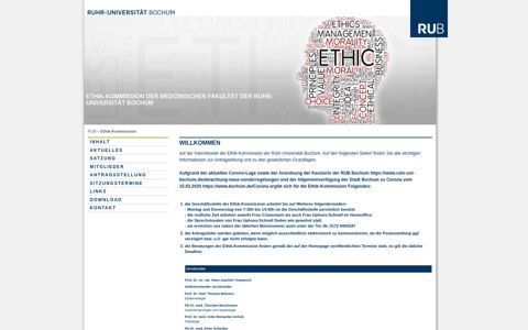 Ethik Kommission der medizinischen Fakultät der Ruhr ...