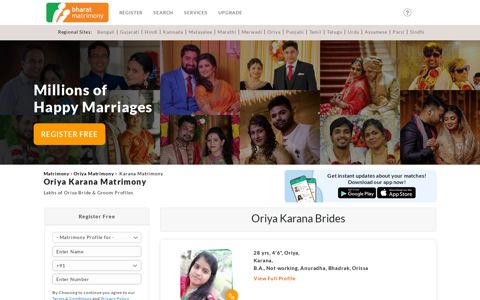 Indian Karana Matrimony - Find lakhs of Karana Brides ...