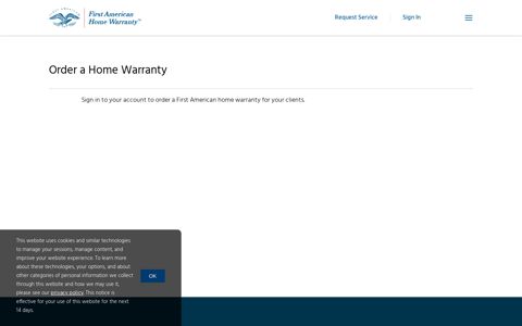 Order a Home Warranty