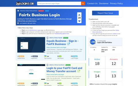 Fairfx Business Login - Logins-DB