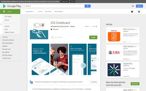 ICS Creditcard - Apps on Google Play
