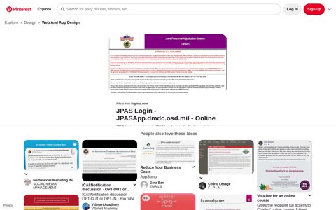 JPAS Login | Login, Common access card, Online - Pinterest