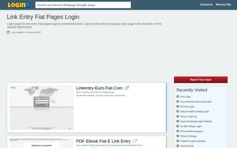 Link Entry Fiat Pages Login