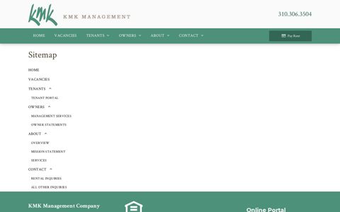 Sitemap - KMK Management