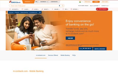 m.icicibank.com - Mobile Banking