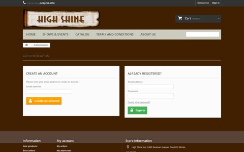 Login - High Shine Inc