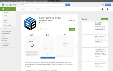 Euro Pacific Bank mOTP – Apps on Google Play