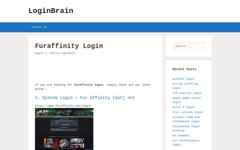 Furaffinity - System Login -- Fur Affinity [Dot] Net - LoginBrain