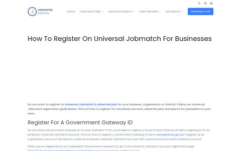 How To Register On Universal Jobmatch For Employers