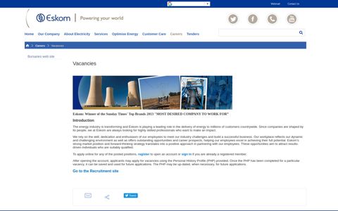 Vacancies - Eskom