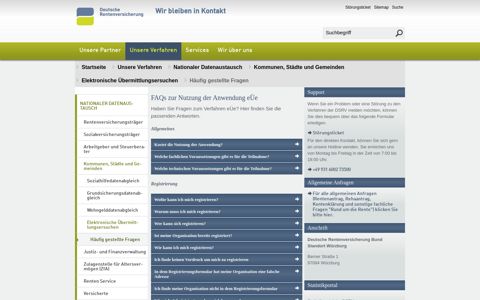 FAQs eÜe - Datenstelle der Träger der Rentenversicherung