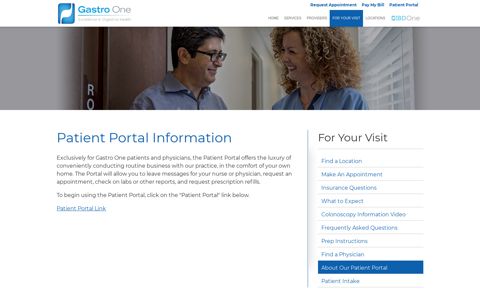 About Our Patient Portal - Gastro One