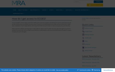 How do I get access to ECOES? » - MRASCo