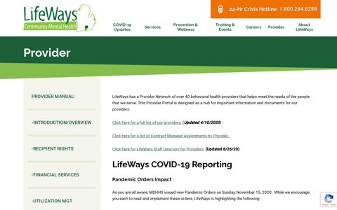 Provider - LifeWays Community Mental Health
