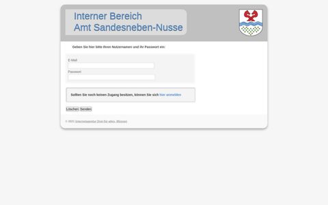Extranet - Interner Bereich Amt Sandesneben-Nusse